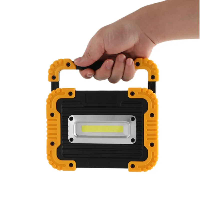 Avelena | Wiederaufladbare LED Baustellenstrahler – Tragbare Arbeitsleuchte mit USB und Robuster Hülle