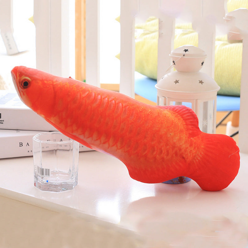 Avelena | 1Pc 3D Fisch Kreativ Katze Kätzchen Kauen Katzen Spielzeug Puppe Katzenminze Gefüllter Fisch Interaktives Kätzchen Spielzeug Gefülltes Kissen