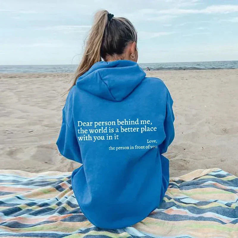 "Dear Person Behind Me" Kapuzenpullover | Olinea