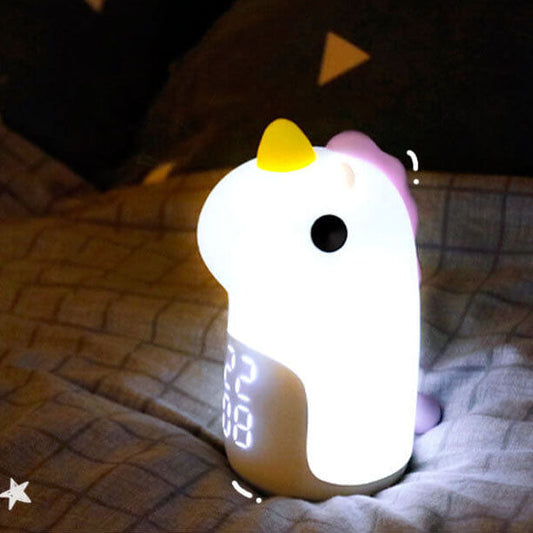 Avelena | Unilora DreamLight Wecker | Einhorn Design | Timer & LED Nachtlicht | Kinderzimmer-Deko