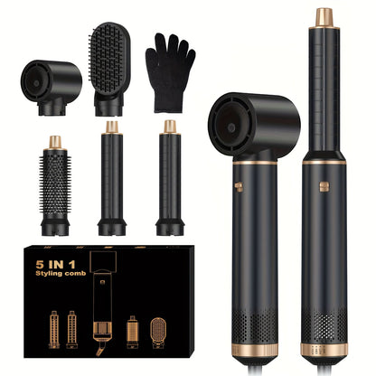 Avelena | CurlMate | 5-in-1 Haartrockner & Multistyler für perfekte Locken und glattes Haar