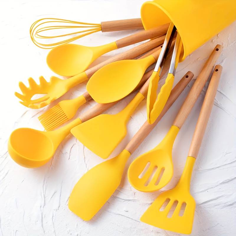 Avelena | Luxux Silikon Küchenhelfer Set (12-Teilig)