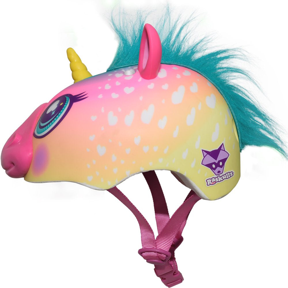 Avelena | Super Regenbogen Einhorn Fahrradhelm, Kinder 5+ (50-54Cm)