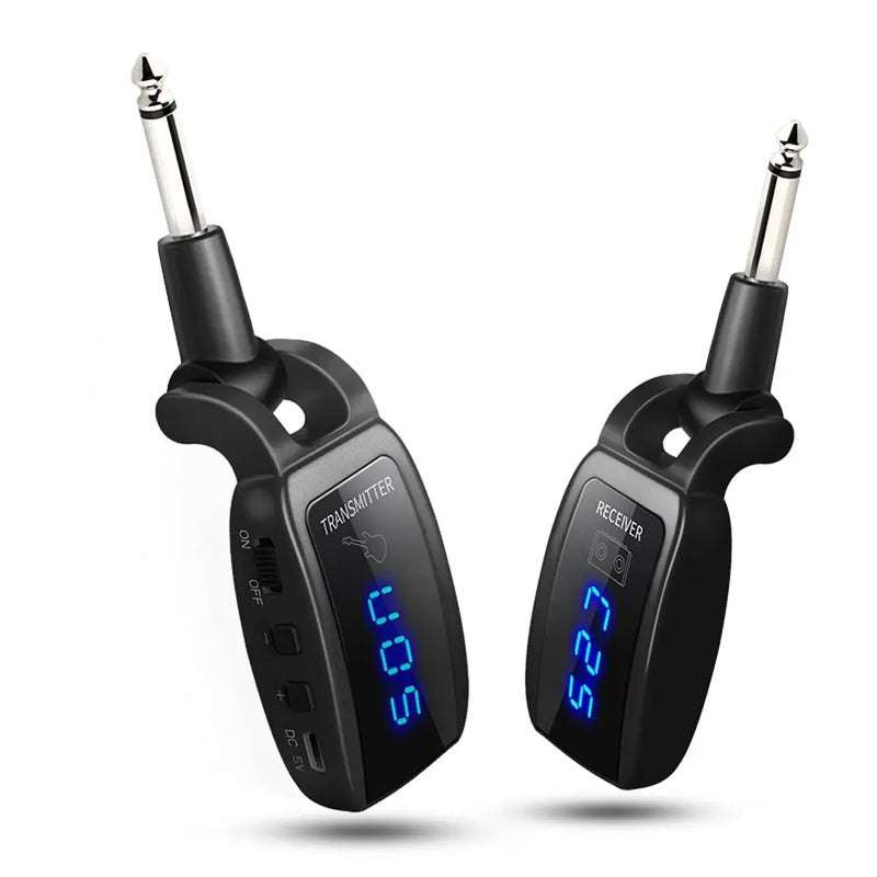 Avelena | Drahtloses Gitarsystem Wiederaufladbar Verbessertes Led-Display 15 Kanäle Uhf Drahtloser Gitarsender Empfänger Gitarrenzubehör