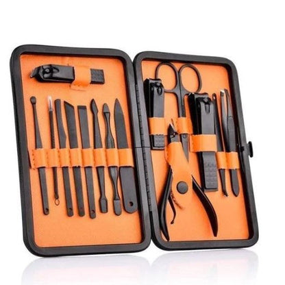Avelena | 15-teiliges professionelles Maniküre-Set mit Reisetasche
