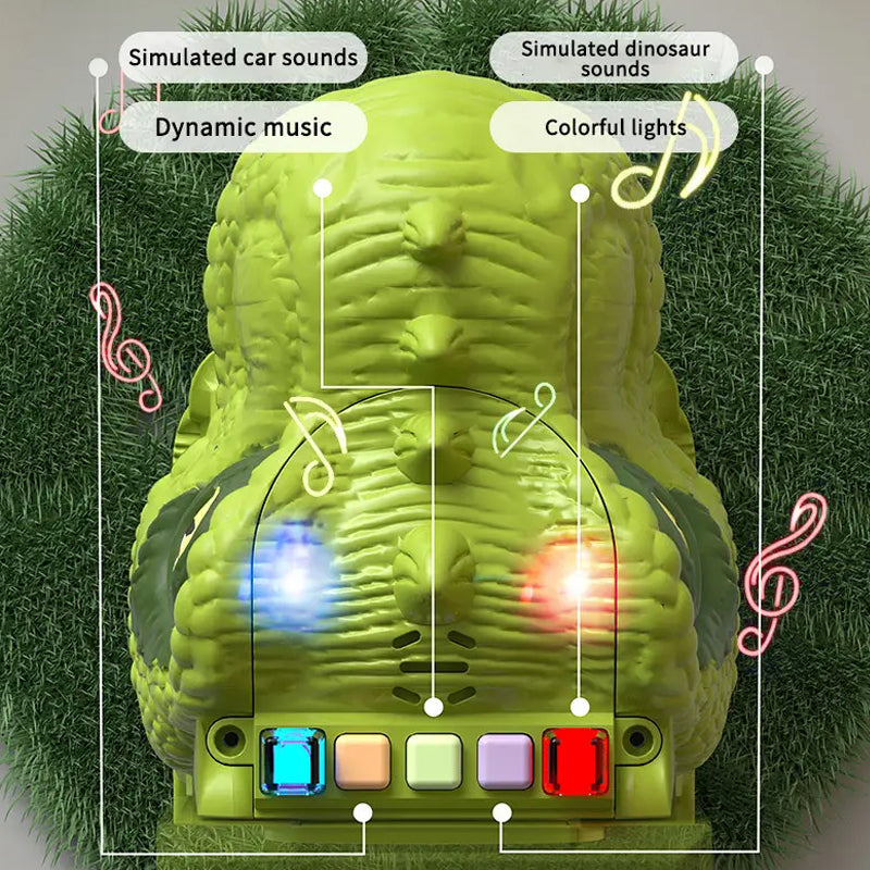 Avelena | Neues Dinosaurier Verwandlungs Technisches Lastwagen Schienen Spielzeug Set