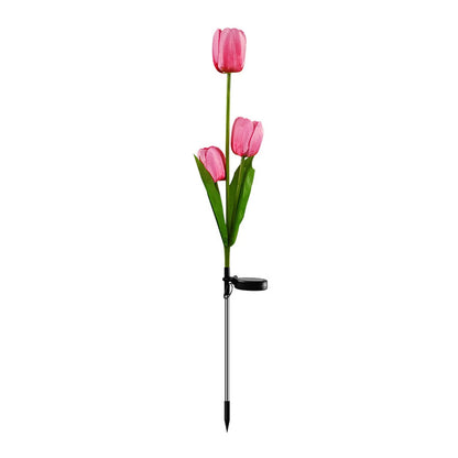 Avelena | Solar Tulpe Rasenlicht Außen Garten LED Tulpe Blumenlicht Bodenstecker Landschaftslicht