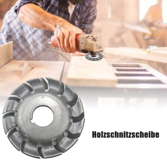 Avelena | 12 Zähne Holzschnitzscheibe & Schutzhülle