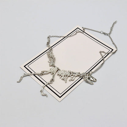 Avelena | Dinosaurier-Skelett-Halskette