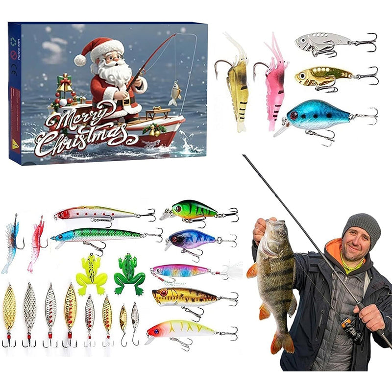 Avelena | Vorverkauf>>24 Tage Weihnachts Countdown Fisch Angelset