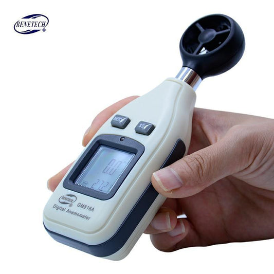 Avelena | Anemometer mit LCD-Hintergrundbeleuchtung Tragbares Windmessgerät