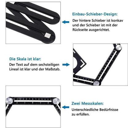 Avelena | 6-seitiges Aluminiumlegierung Winkelmessgerät