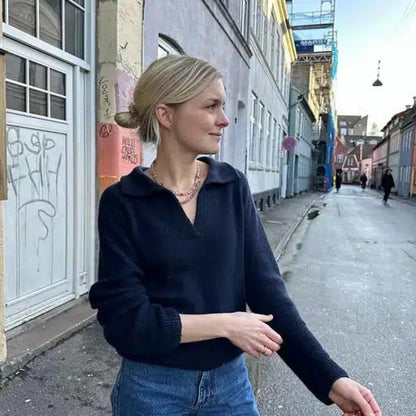 Avelena | Bequemer Rollkragenpullover mit Rippbündchen