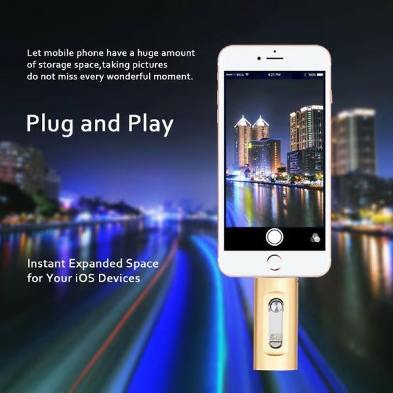 Avelena | 3 in 1 große Kapazität USB-Stick für Mobiltelefone und Computer