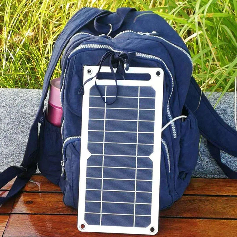 Avelena | Solarpanel mit Tragbarem Usb-Akku, Wasserdicht