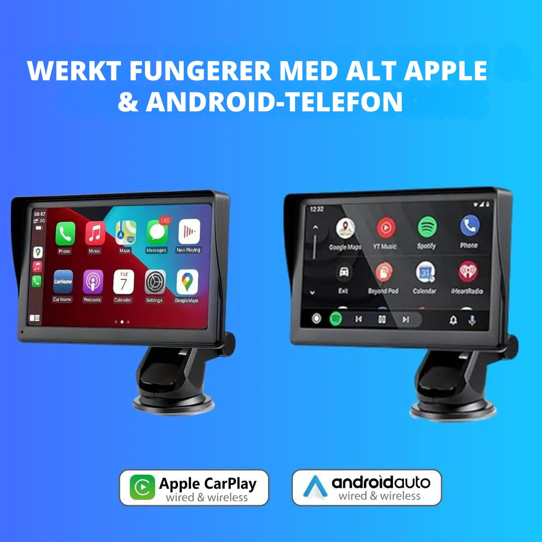 Avelena | Smartdrive Auto-Display – Drahtloses Apple Carplay & Android Auto | Einfache Installation, Rückfahrkamera, Bluetooth & Gps