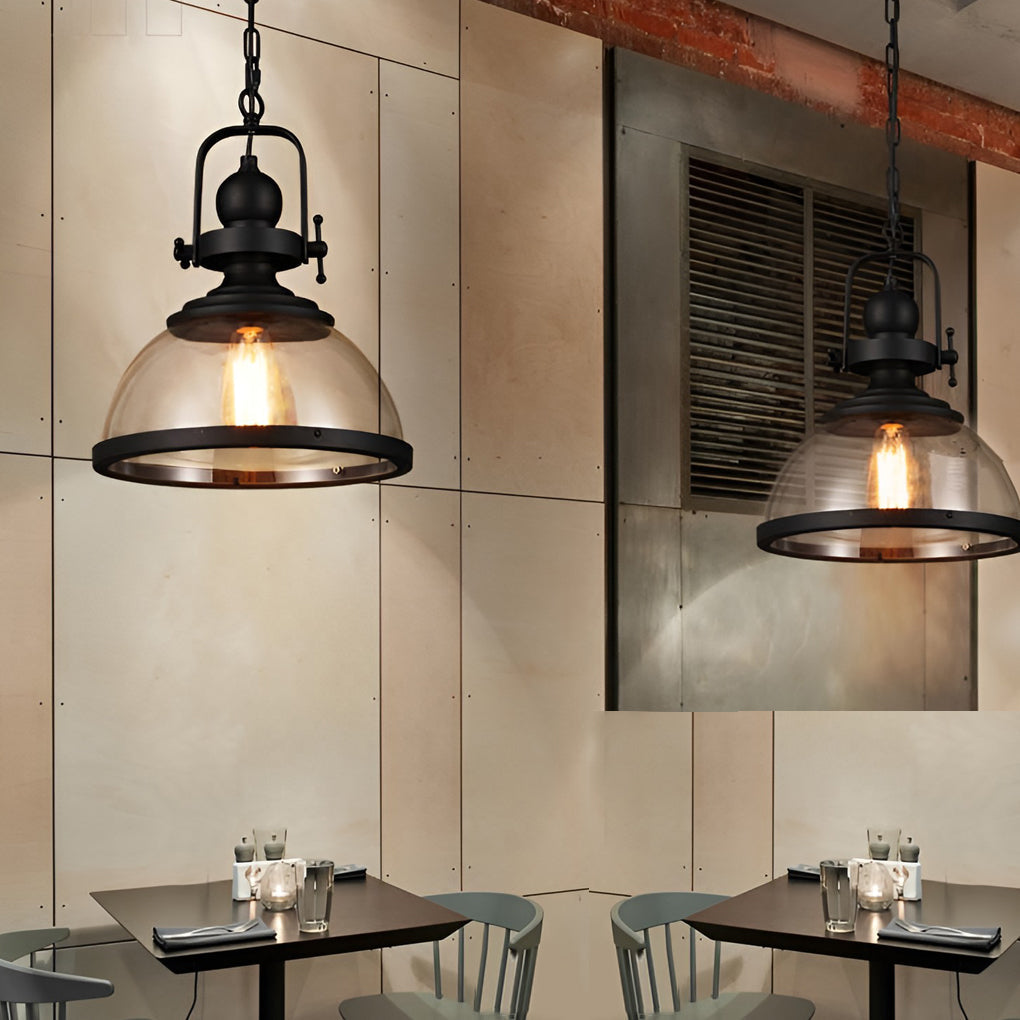 Avelena | Antike Glas Eisen Retro Industrie Kronleuchter Hängende Deckenleuchten