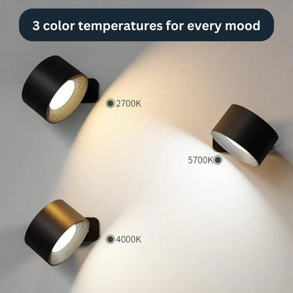 Avelena | Vista - Die 360° wiederaufladbare LED-Wandleuchte