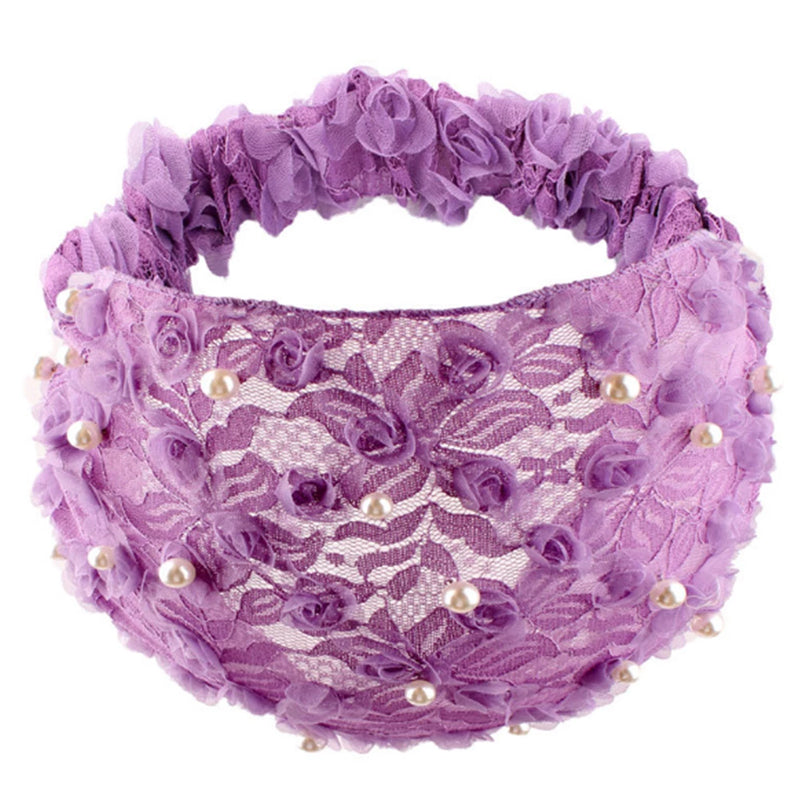 Avelena | Gehäkelte Perlen Bandana Elastisches Stirnband