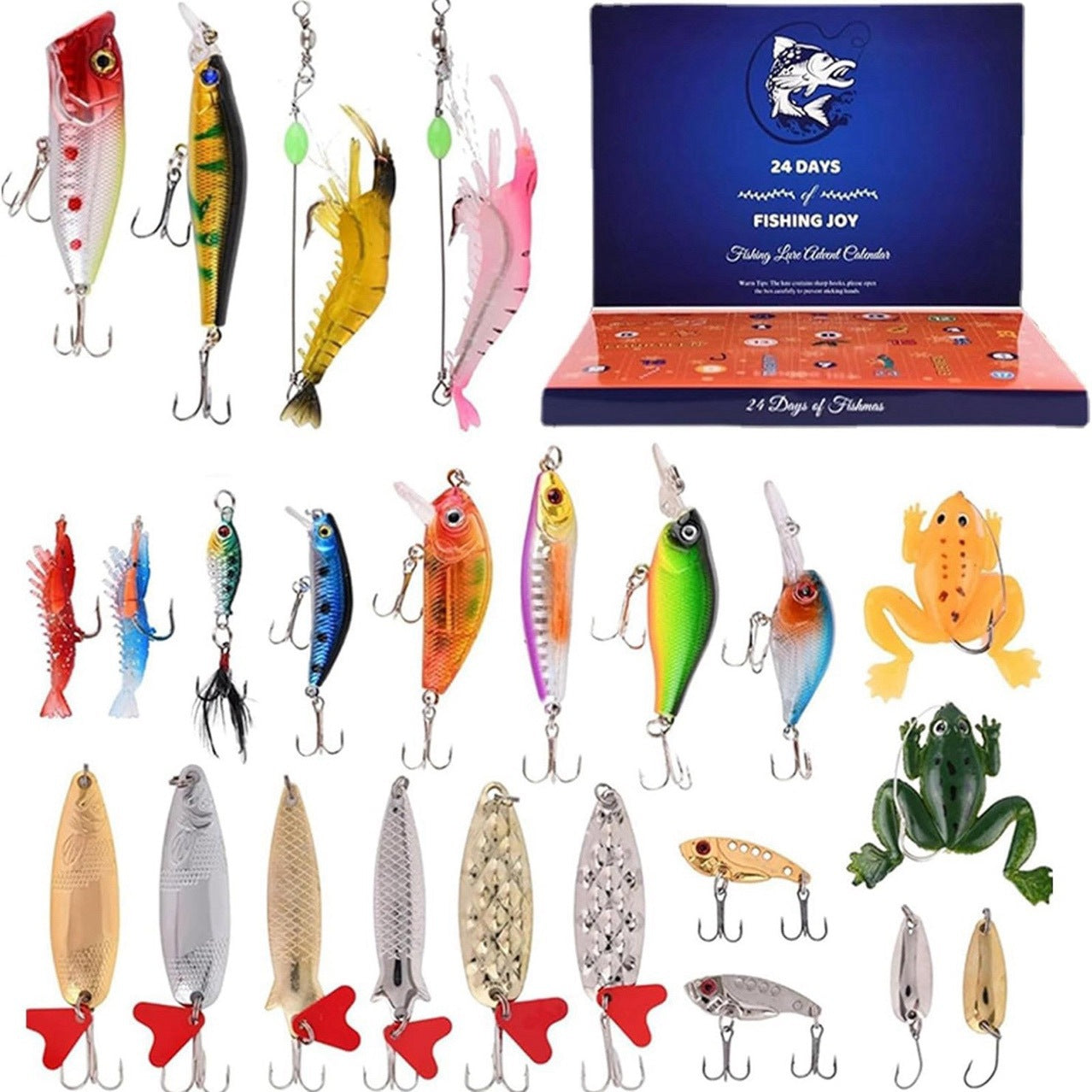 Avelena | Vorverkauf>>24 Tage Weihnachts Countdown Fisch Angelset
