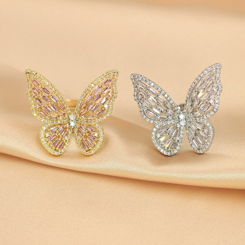 Avelena | Ziron Schmetterling Ring