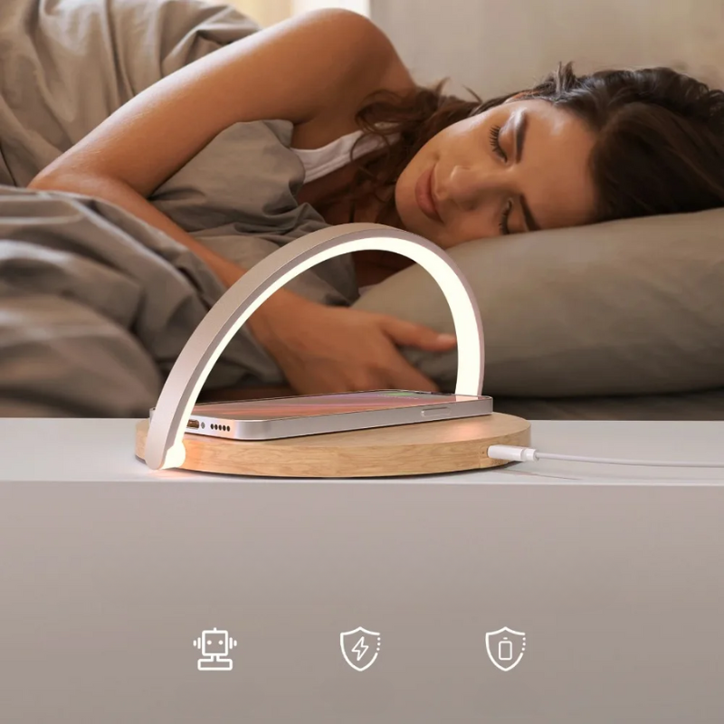 Avelena | Drahtloses 15W Ladegerät mit Schreibtischlampe