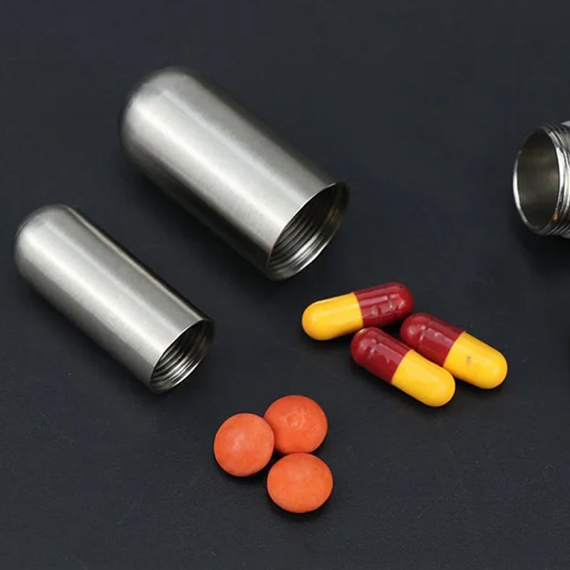 Avelena | Tragbare Medikamentendose aus Edelstahl