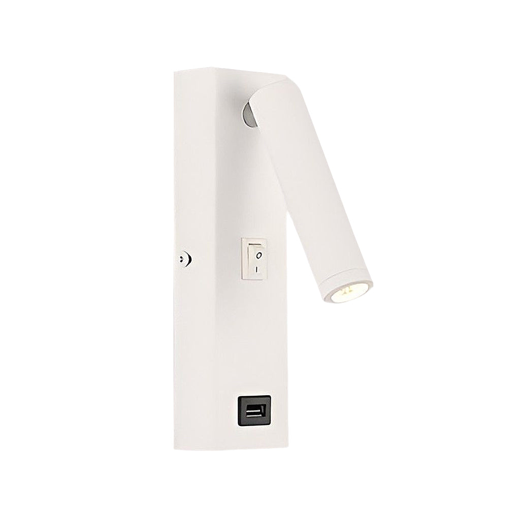 Avelena | Artilicht Rechteckige, Verstellbare, Moderne Led-Wandlampe mit Schalter und Usb-Ladeanschluss
