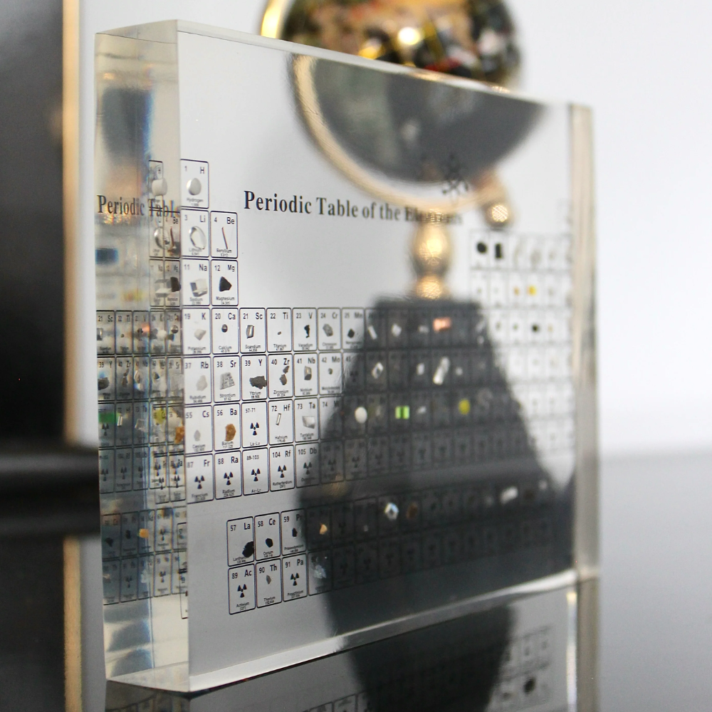 Avelena | Traurige Periodentabelle Glas Periodisches Tabellen Elemente mit Licht