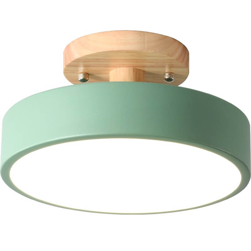 Avelena | Nordic Log Runde Led-Halb Eingebaut Deckenleuchte