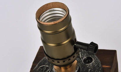 Avelena | Vintage Industrie Eisen Glühbirne 1-Licht Tischlampe