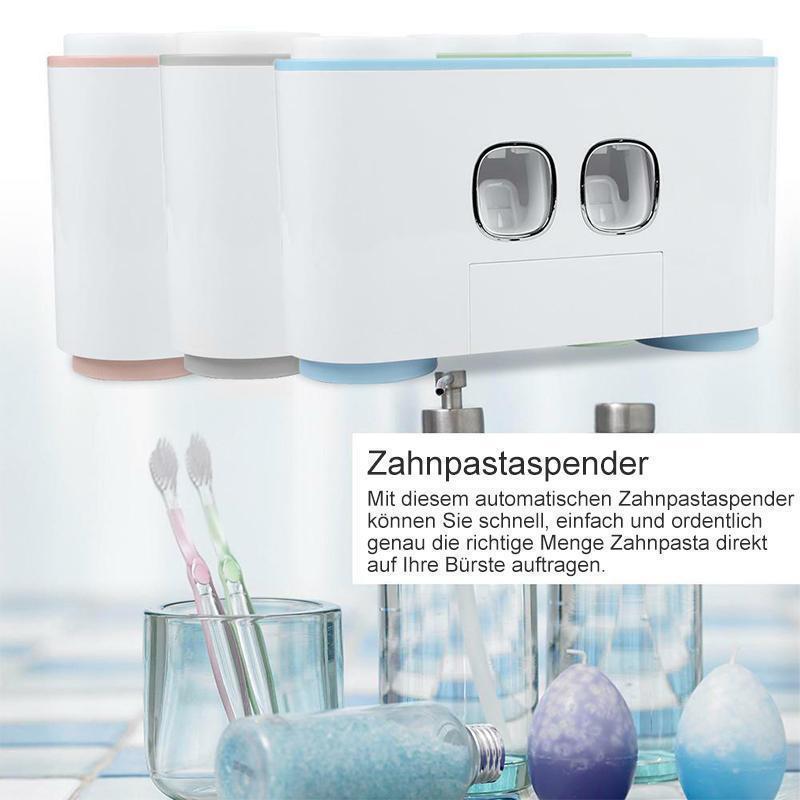 Avelena | Automatischer Zahnbürstenhalter und Zahnpastaspender Set