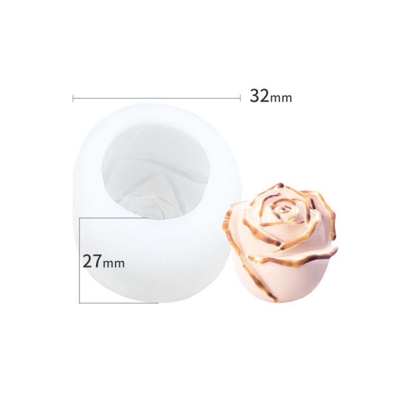 Avelena | 3D Silikon Rosenform Eiswürfelform