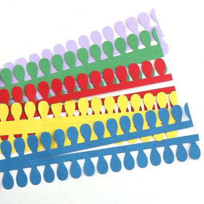 Avelena | Diy Origami Farbfrohe Pappstreifen - 18 Pcs