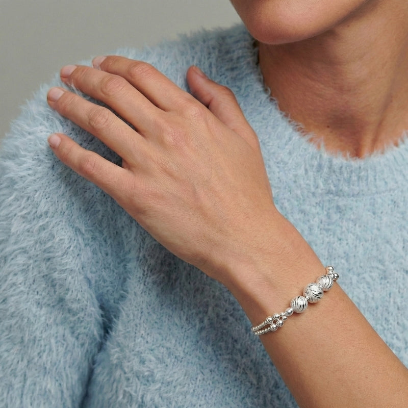 Damen Mehrreihiges Armband mit Zierkugeln | Shop Nory