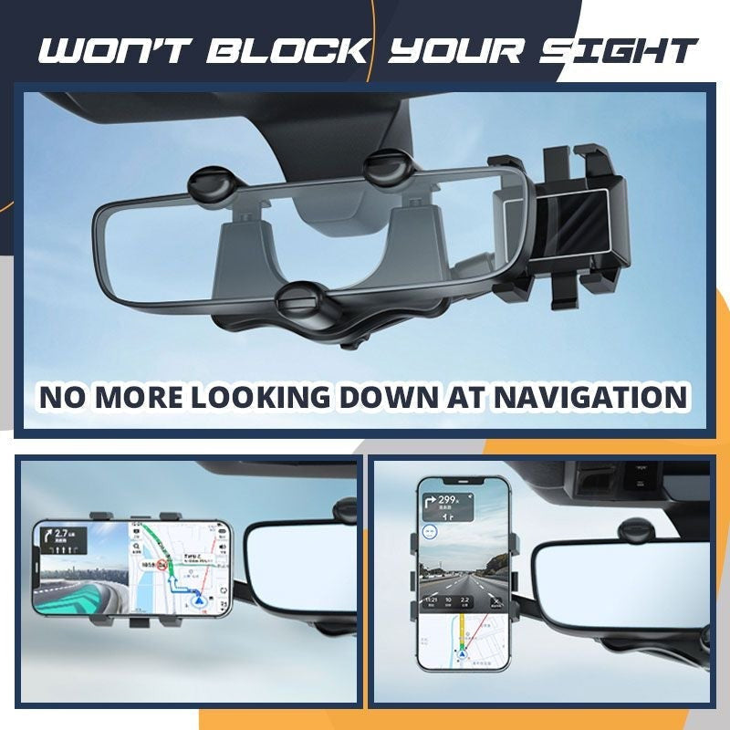Avelena | 360-Grad-Rotation Auto Spiegel Telefon Halter