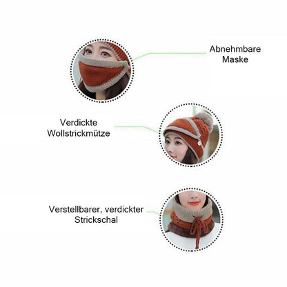 Avelena | Damen Winter Mütze und Schal