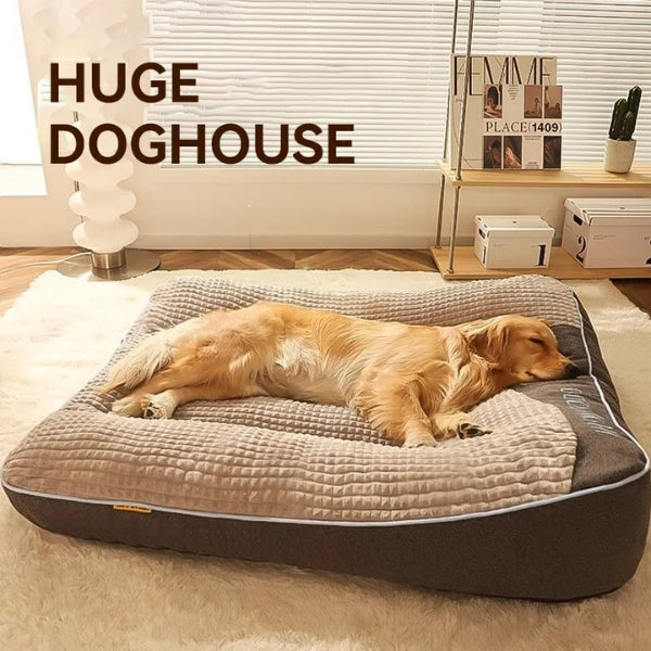 Avelena | XXL Orthopädische Hundematratze Bett mit abnehmbarem Bezug für große Hunde