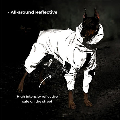 Avelena | Reflektierender Allwetter wasserdichter cooler Hundezubehör Regenmantel