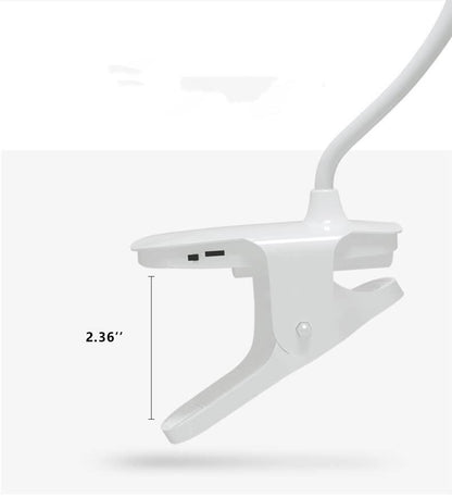 Avelena | Einfache LED Clip-Schreibtischlampe wiederaufladbar Augenschutz Nachtlicht