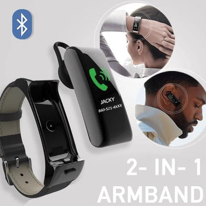 Avelena | 2-in-1-Smart-Armband mit Bluetooth-Kopfhörern