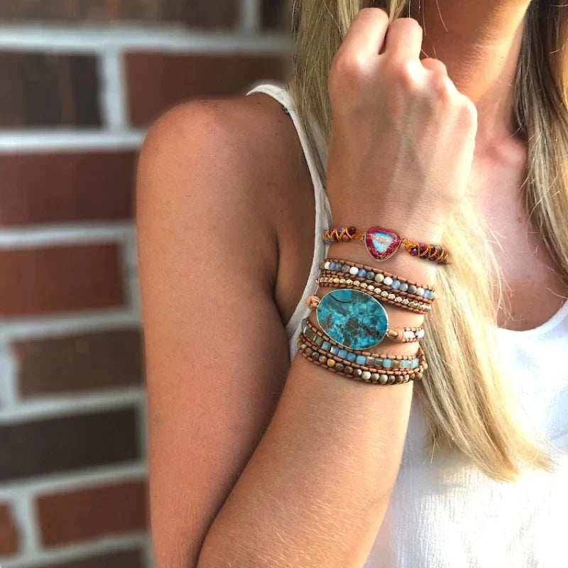 Avelena | Herz Jasper Armband