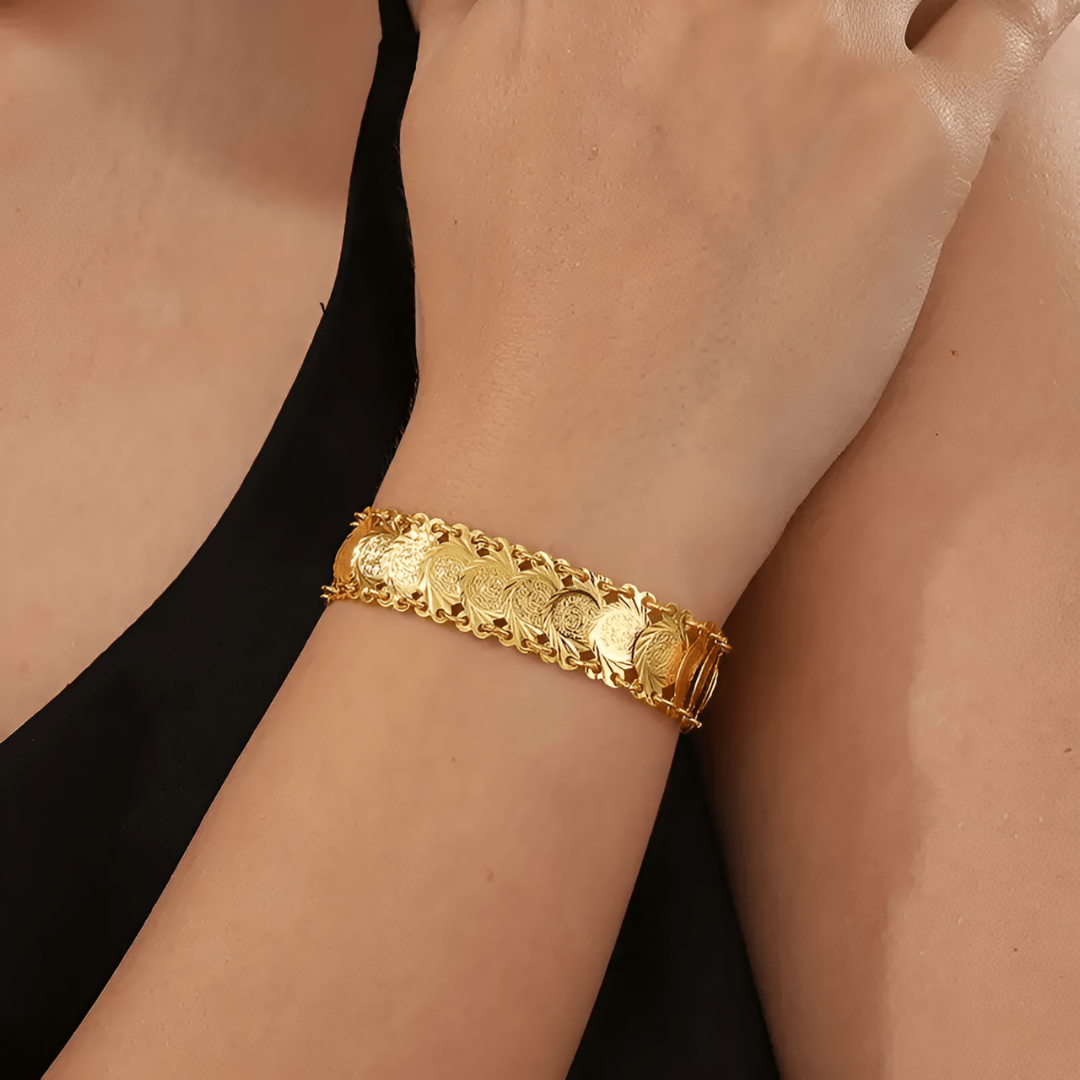 Avelena | Bracelet Elegante Goldene Armbanduhr für Damen