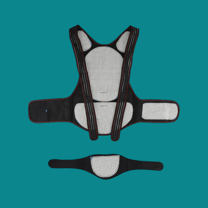 Avelena | Selbstheizende Rückenstütze | Verstellbarer beheizter Haltungskorrektor zur Linderung von Rückenschmerzen & Verbesserung der Haltung