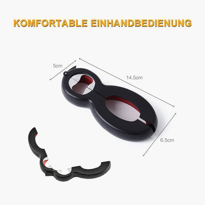 Avelena | 6 in1 Multifunktionale Tragbare Flaschenöffner Edelstahl