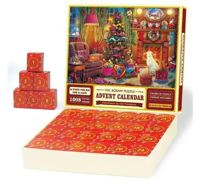 Avelena | Puzzleadvent 24 Puzzleteile Adventskalender Kalender - Zufälliges Design