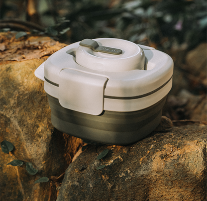 Avelena | Tragbares Silikon-All-in-One Campingtischgeschirr-Set