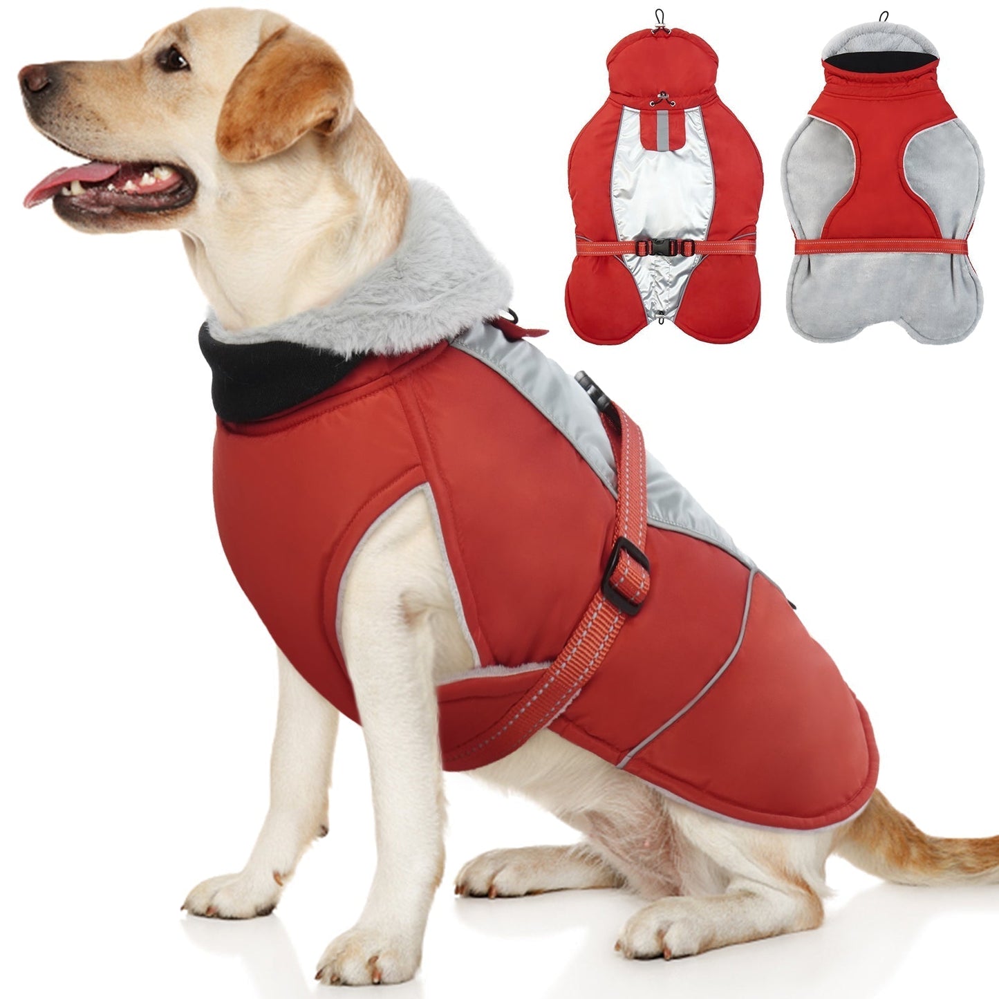 Avelena | Reflektierende Hundeweste für Winter Sicher und Warm