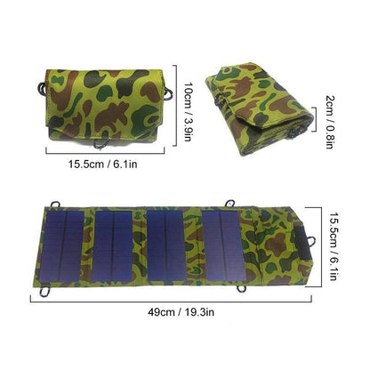 Avelena | 8W Tragbares Solarpanel Ladegerät