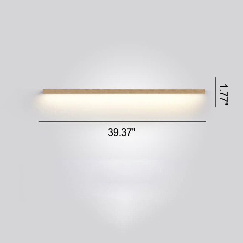 Avelena | ZenBeam Japanische LED Wandleuchte | Massivholz Design | Moderne Akzentbeleuchtung